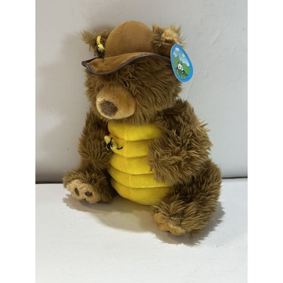 Peek-a-Boo Toys Honey Bear‎ with Bees Plush Stuffed Bee Keeper vintage with tag - Picture 7 of 9